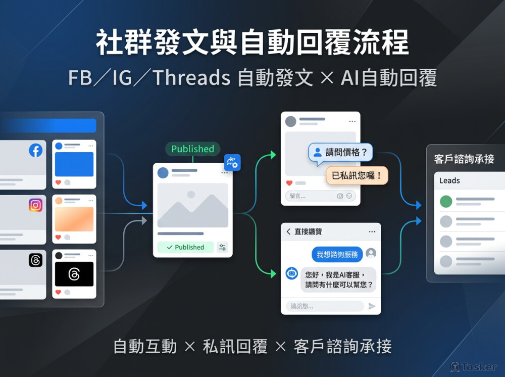 整合發文、互動回覆與客戶諮詢承接。