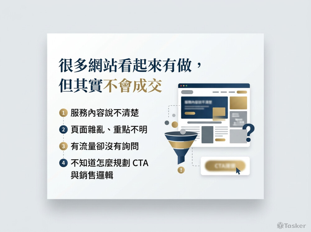 有流量卻沒詢問？問題在這裡。