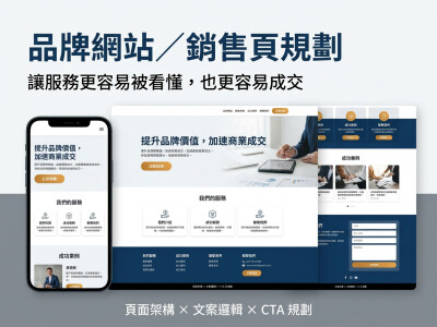 品牌網站／銷售頁規劃