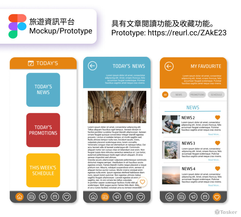 UI/UX -  旅遊資訊平台