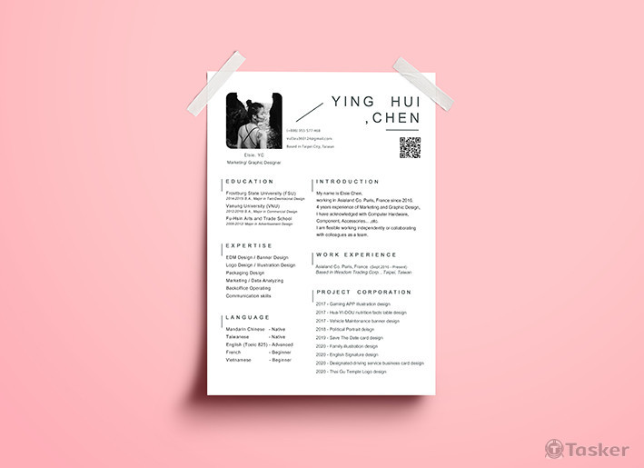 2020 Resume Layout Design