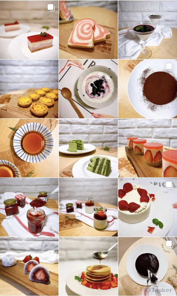 Ins甜點帳號攝影作品