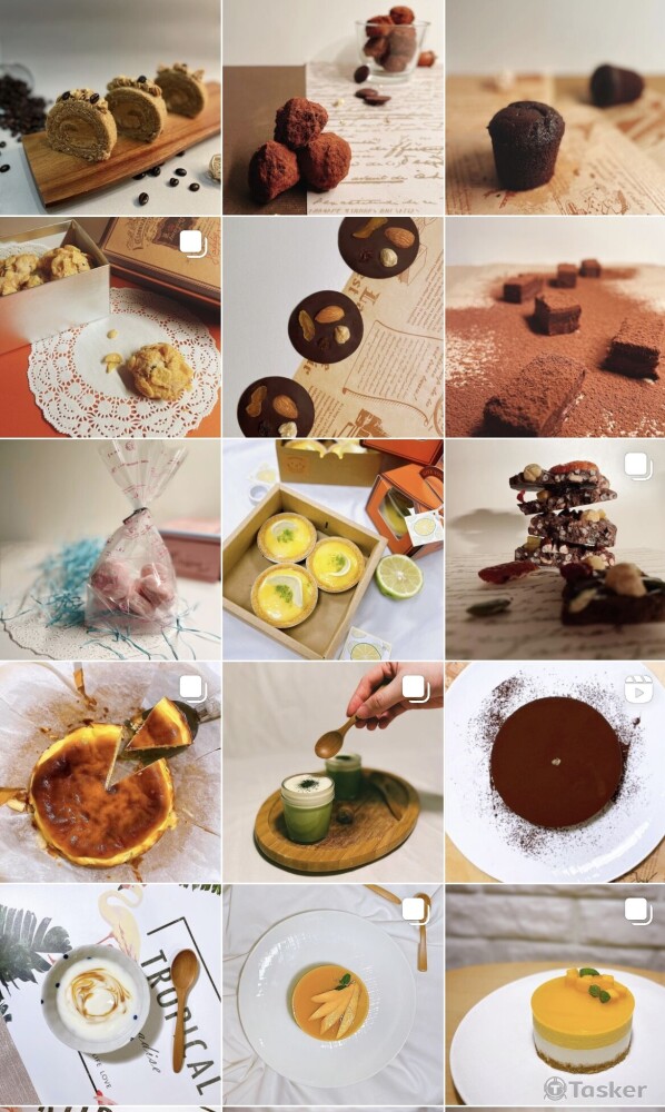 Ins甜點帳號攝影作品
