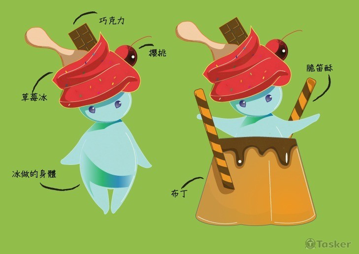 吉祥物:冰冰沙(競標作品)