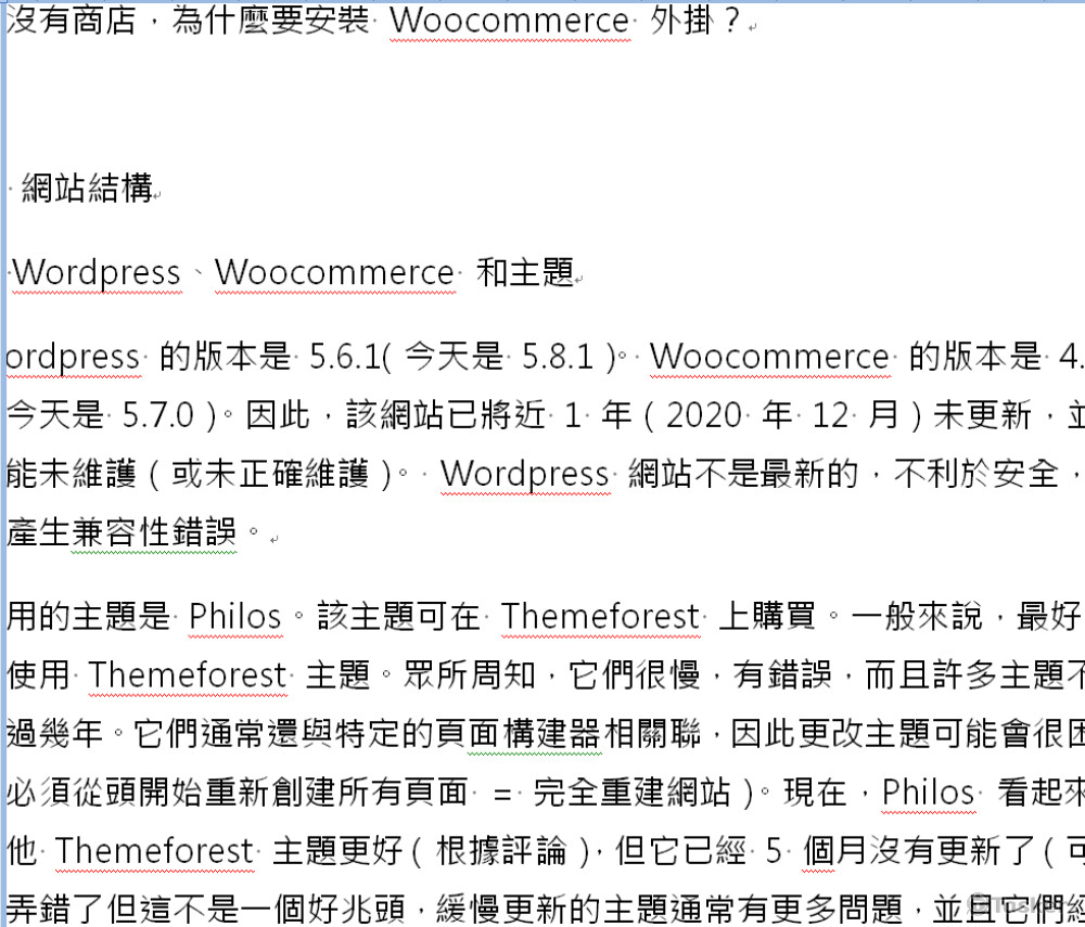 網站快速健簡報告