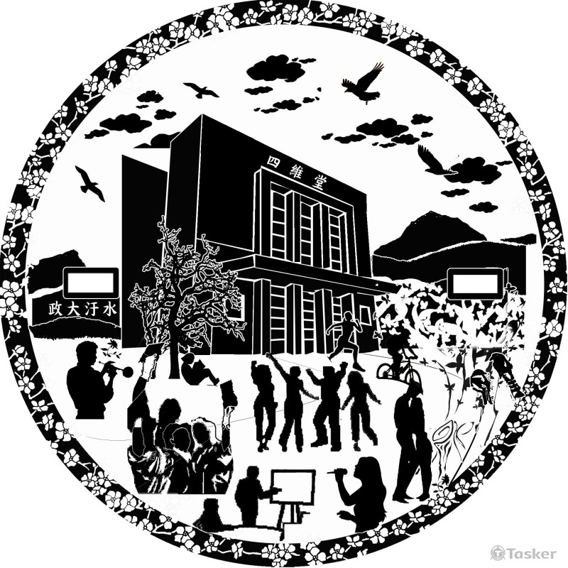 校園污水孔蓋圖騰創意設