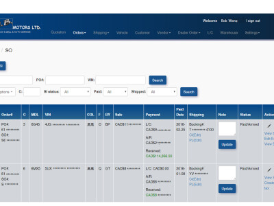 外貿公司客製化ERP系統
