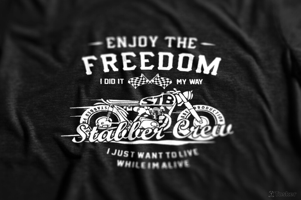 STABBER 14’ S/S MotoFreedom(B) Tee