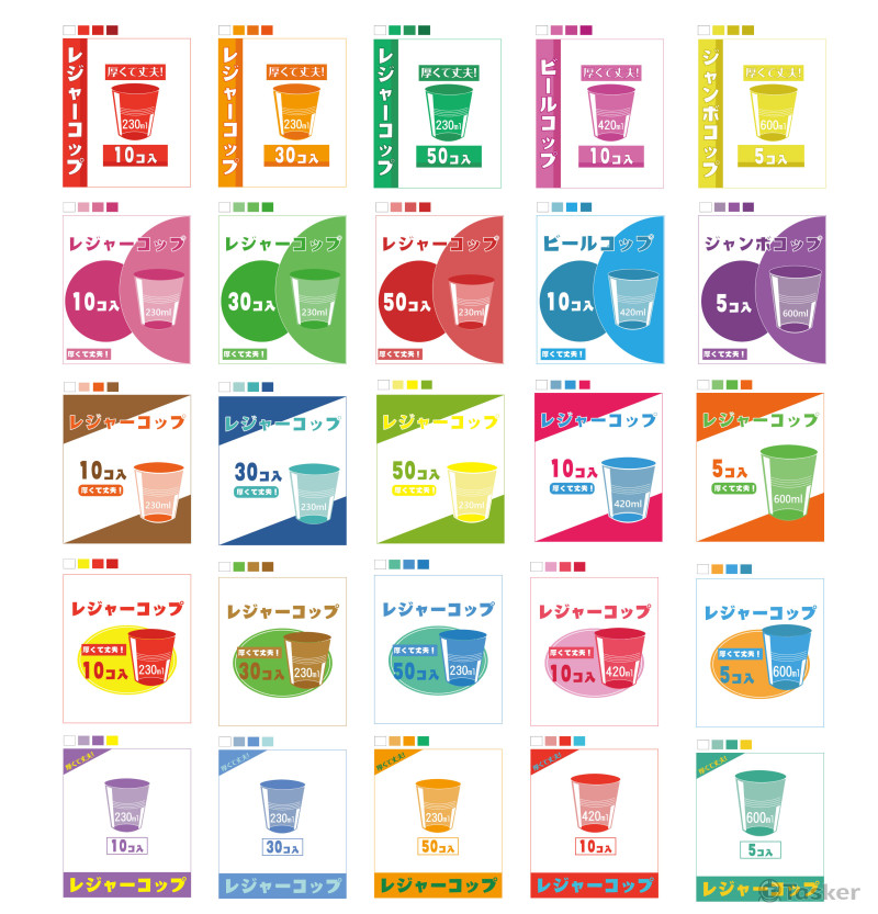 塑膠杯包裝樣式