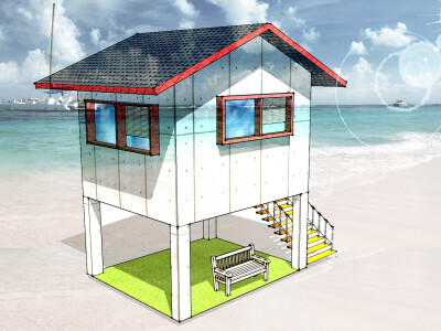 各式建築圖可接(3D平立剖透配 渲染 排版)