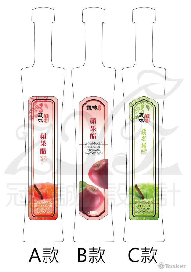 健康醋飲品-瓶貼