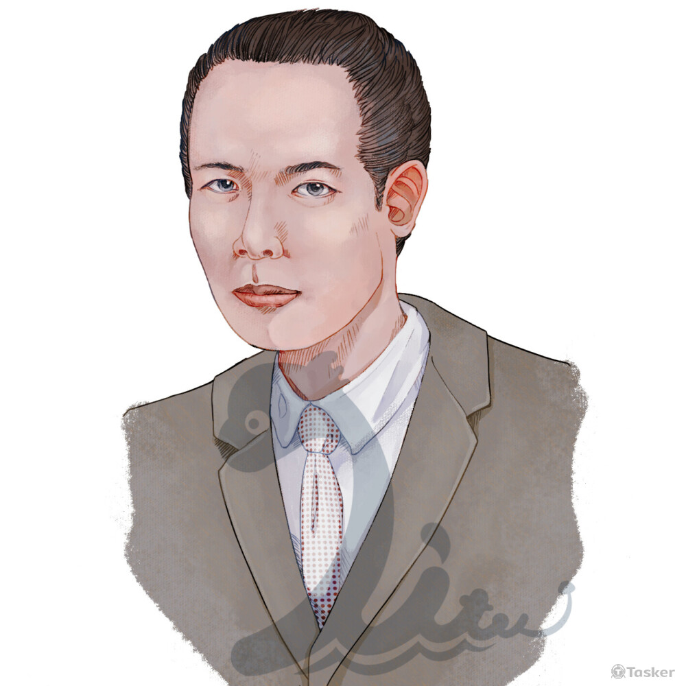 以古老照片重新繪製人像繪