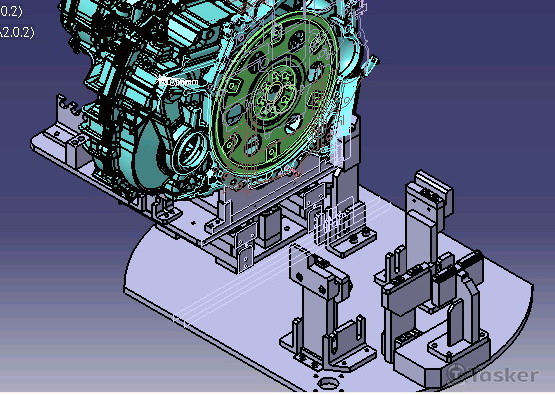 引擎支撐托盤 CATIA檔