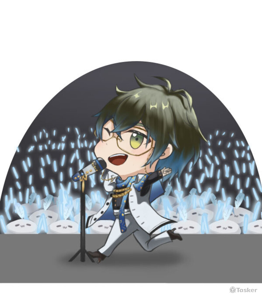 $800(單人Q版彩色簡單背景)