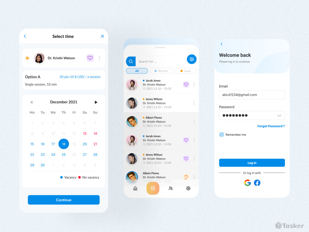 Medical Mobile App UI/UX design