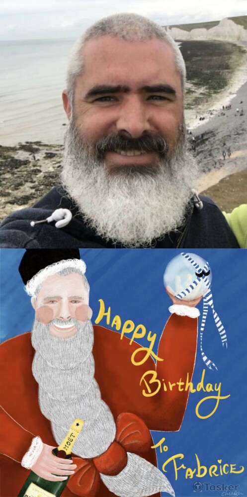 生日卡片似顏繪