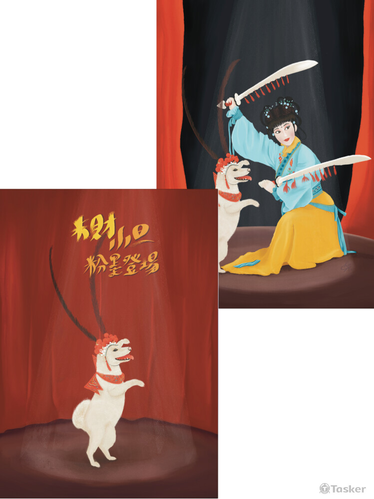 寵物與主人似顏繪