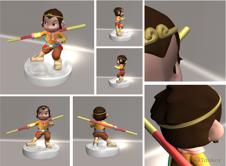 悟空3D模型-輸出公仔用