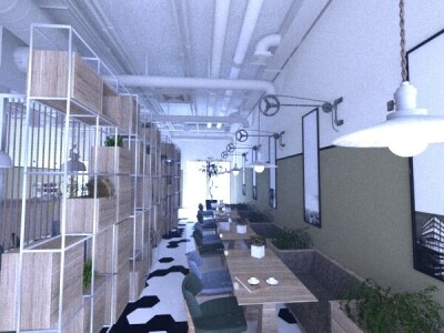 3D咖啡廳設計繪圖渲染案例 0503