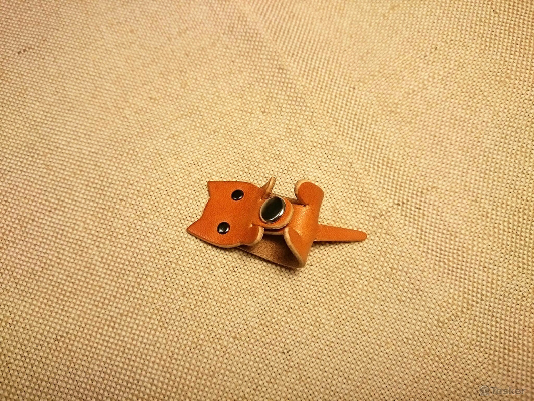 貓咪皮革集線器