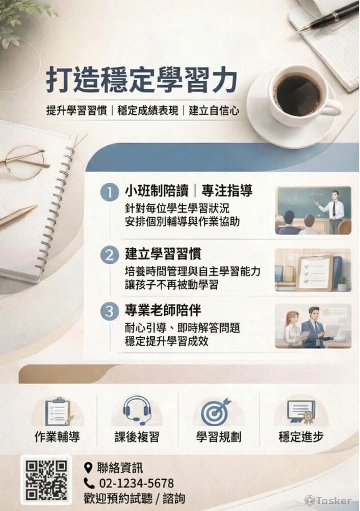習班招生DM設計（課程介紹｜教育品牌宣傳）