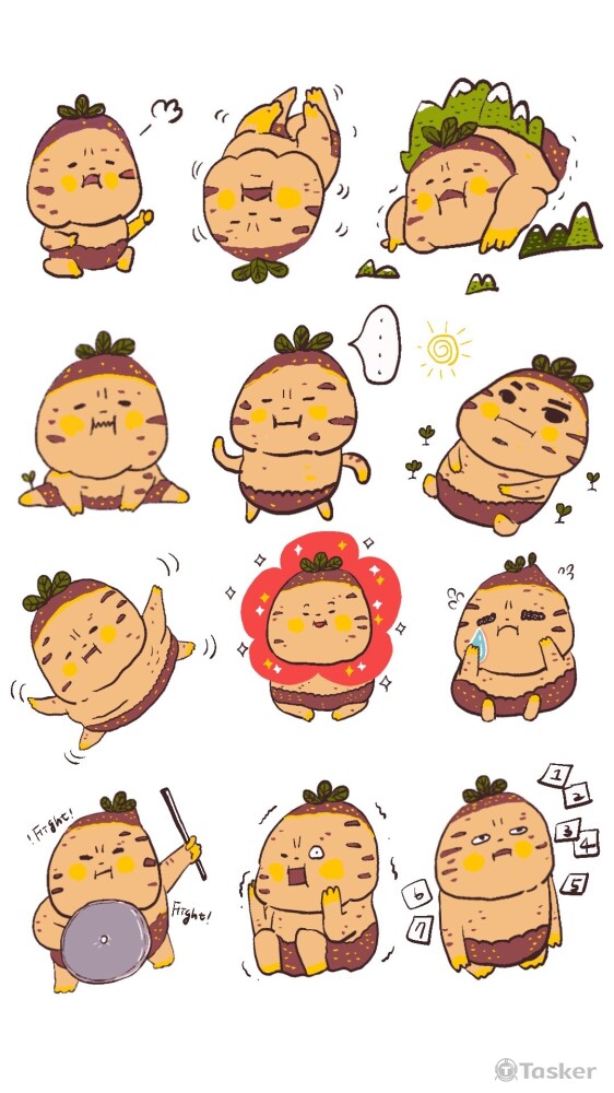 LINE貼圖_蒸蒸君(地瓜)