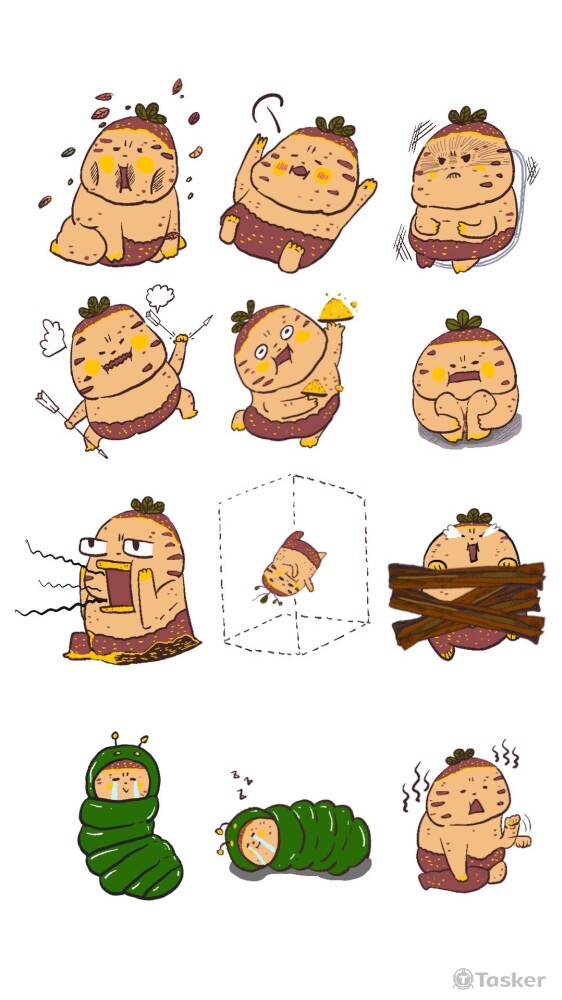 LINE貼圖_蒸蒸君(地瓜)