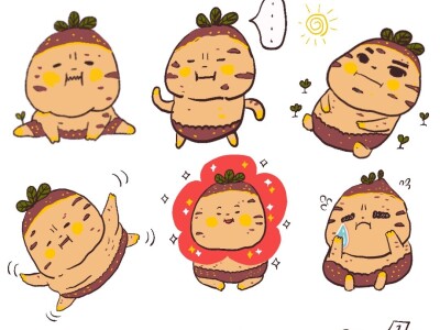 LINE貼圖設計/手繪插畫(Q版)