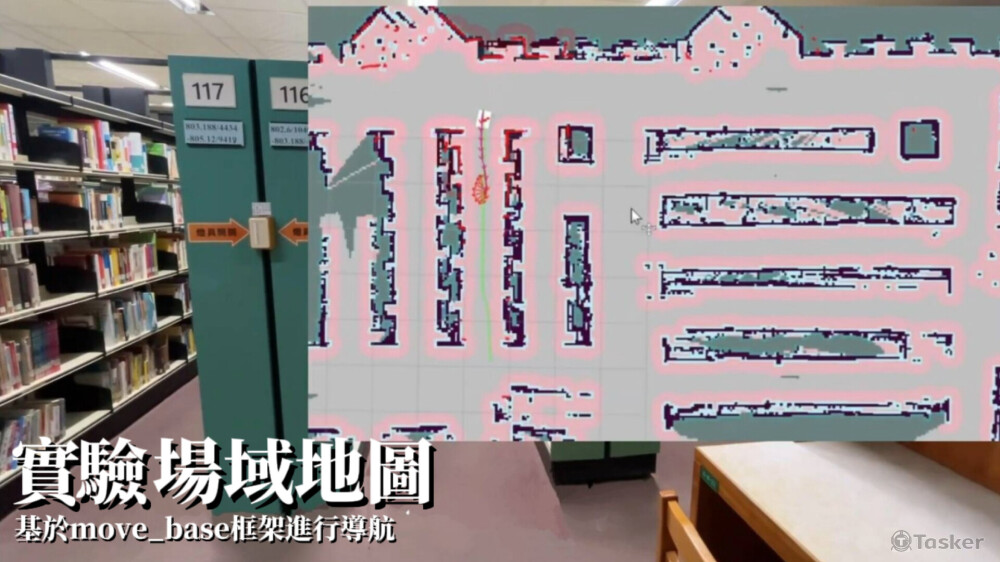 slam建圖，搭配movebase及自製Local planner，串起全域巡航