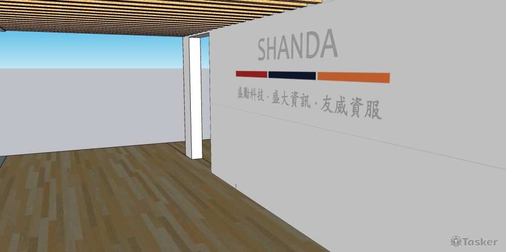 商務辦公室視覺墻sketch02