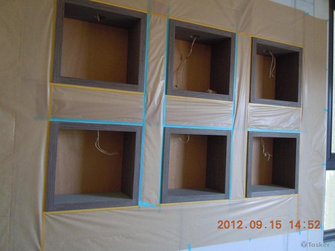 施工牆壁也保護到位