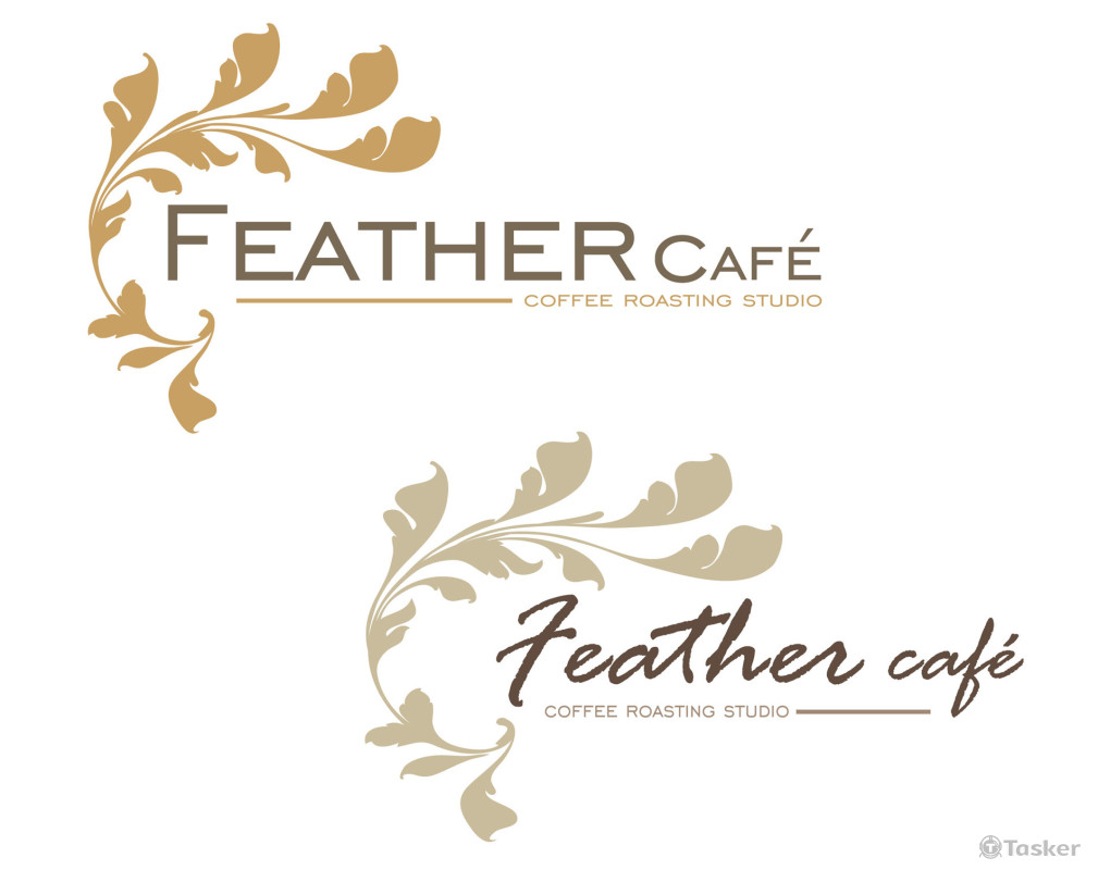 Feather café LOGO(競標作品)