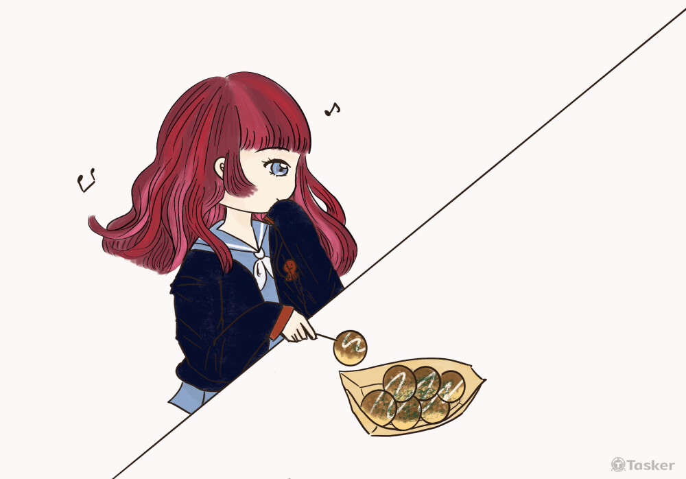 長田章魚子（作業用Vtuber)吃章魚燒