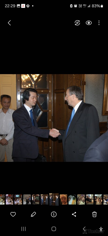 與當時的阿根廷總統會談