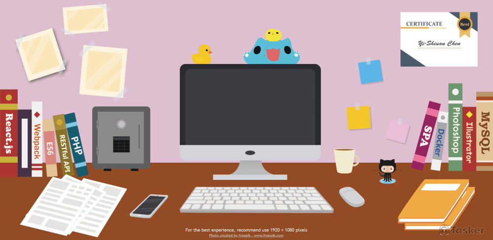 使用者可與網頁上各式物件互動，包含留言與解謎。