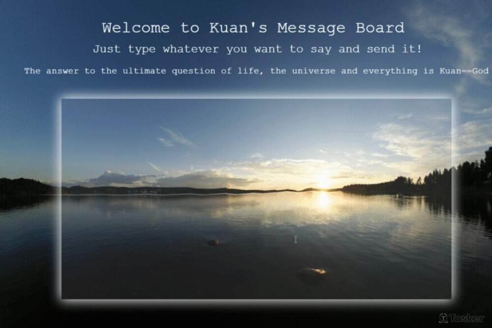 720 度環繞式留言板；網址請見自介作品集