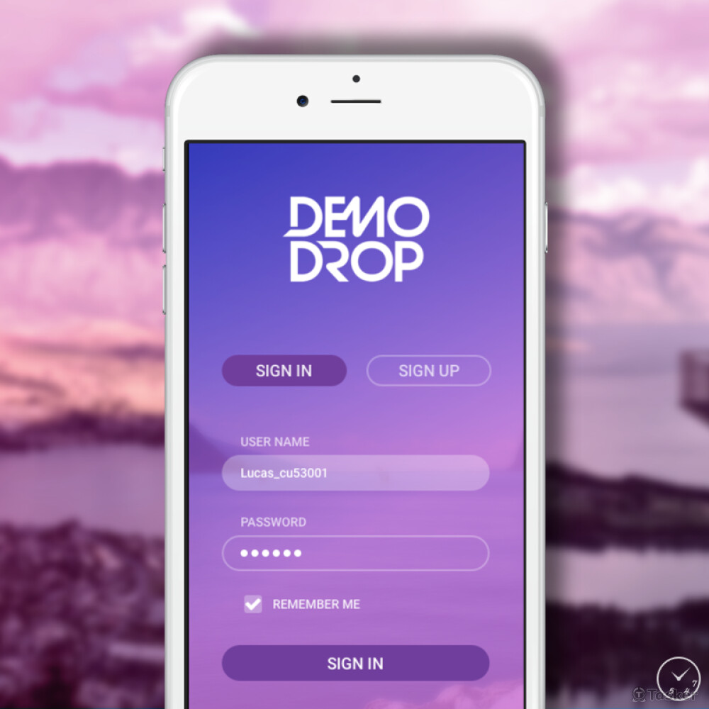 app登入畫面介面