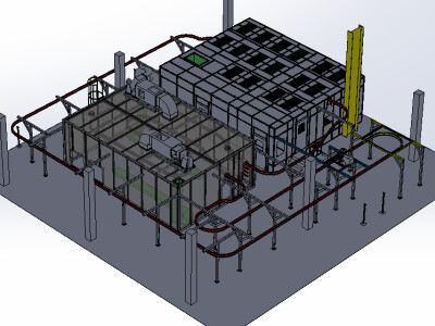 懸吊式機械手臂塗裝設備