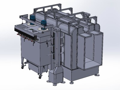 粉體塗裝噴房（脈衝式回收後牆）