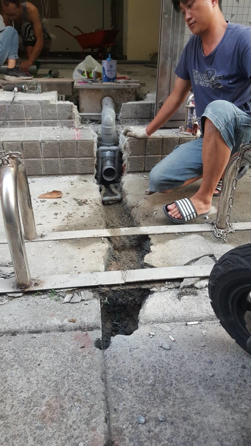 廚房節由巢、地排放樣、打石、配管