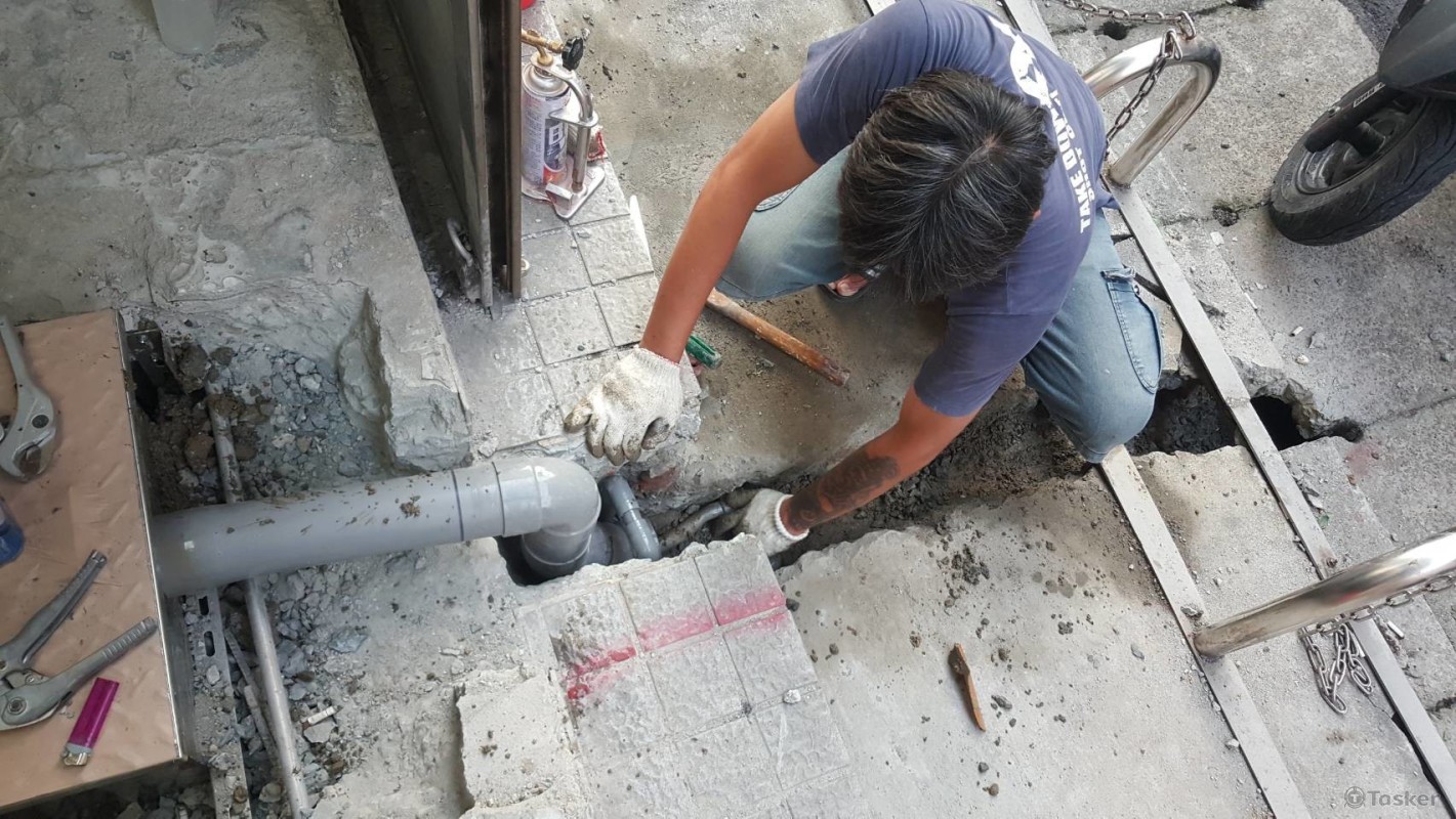 廚房節由巢、地排放樣、打石、配管