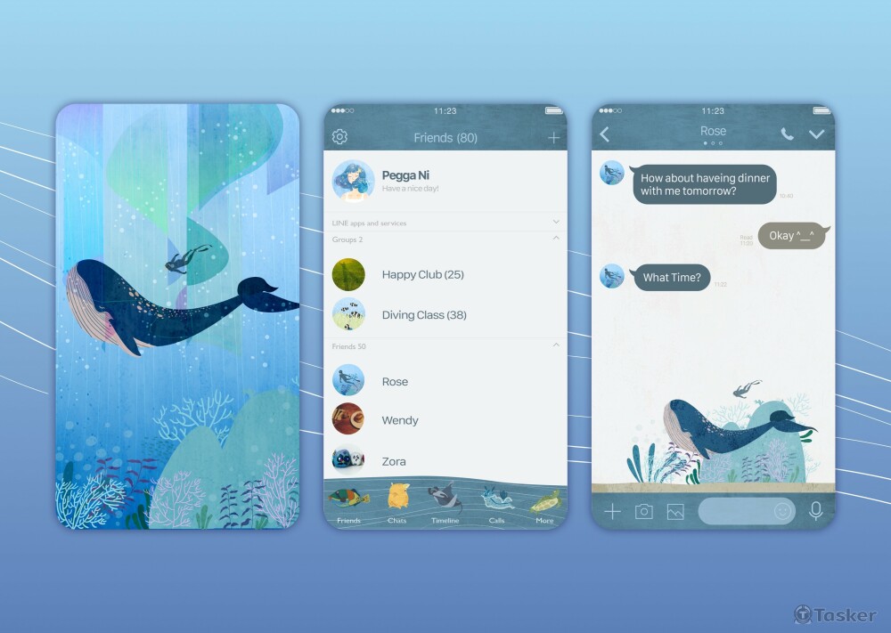 遊讀世界Line主題