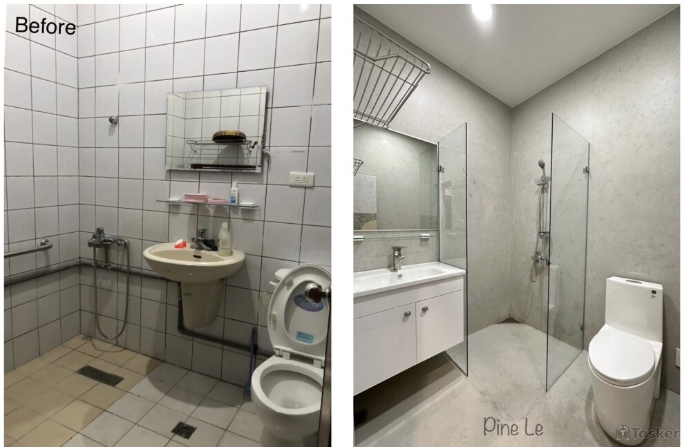 保留無障礙空間、清水模、微水泥防水工程。