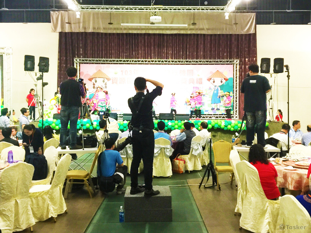 頒獎典禮現場拍攝