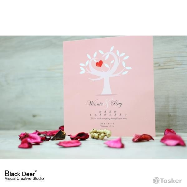婚禮歌詞卡請柬設計