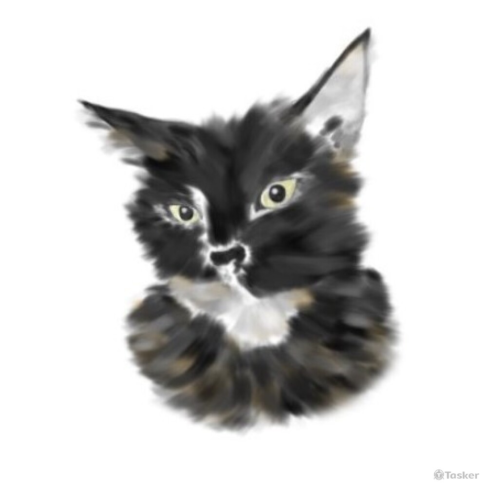 寵物似顏繪-1(水墨感)