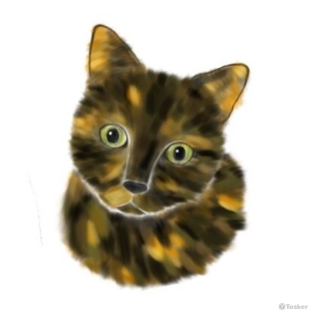 寵物似顏繪-3(水墨感)