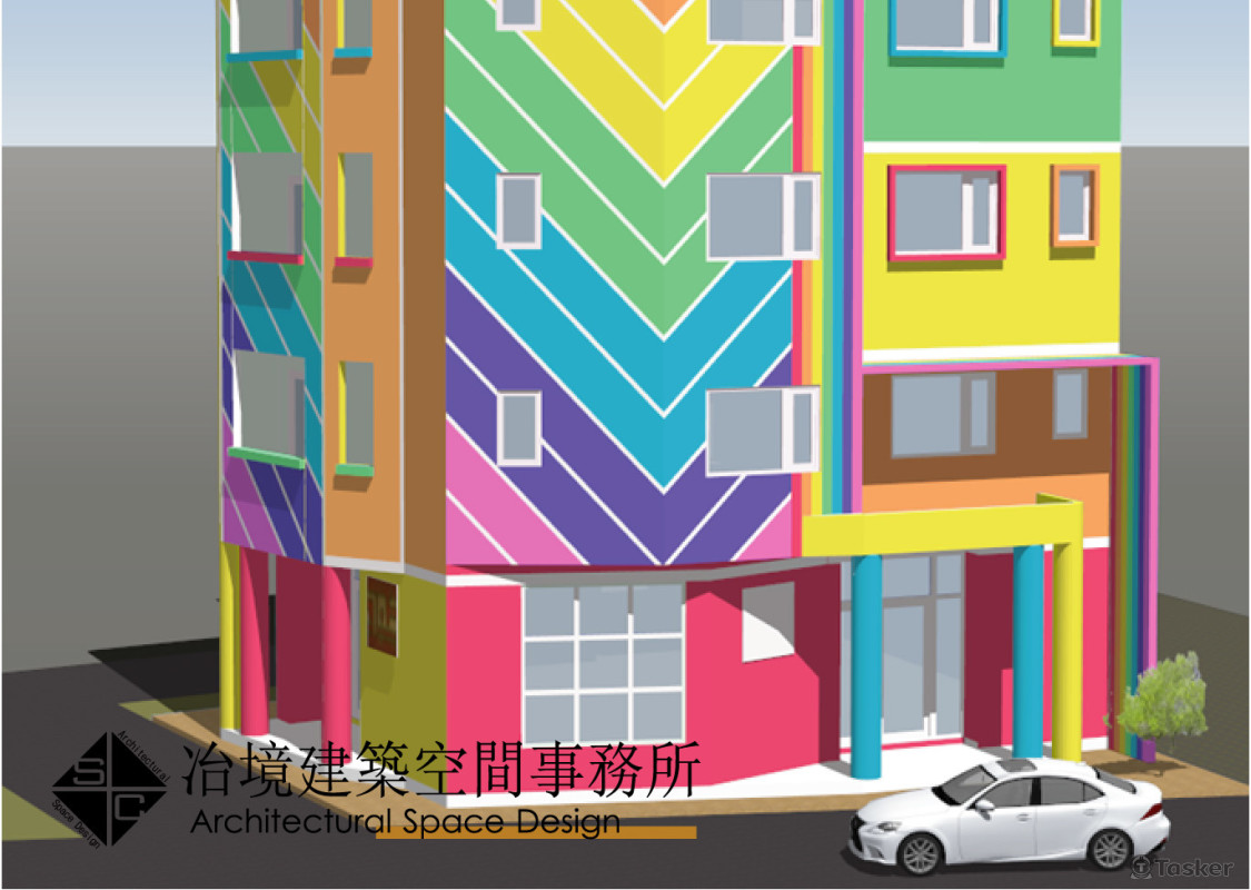 設計彩虹屋外觀