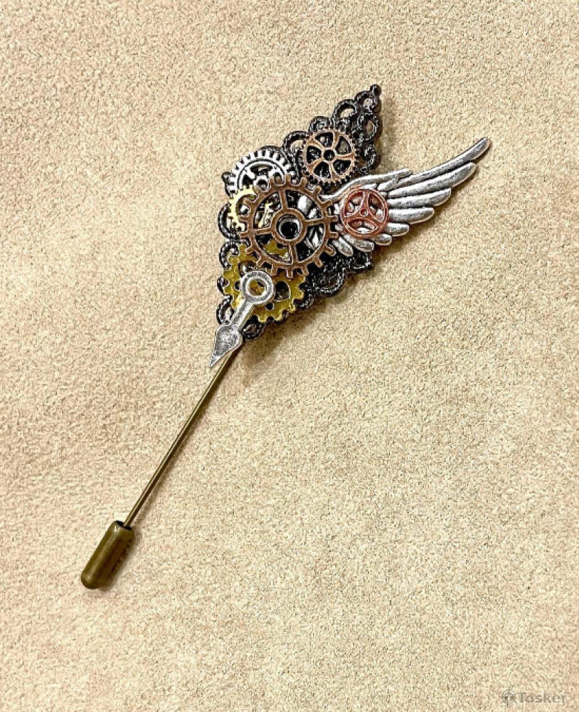 蒸氣龐克西裝胸針