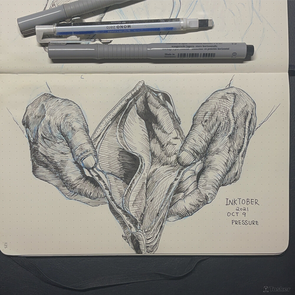 代針筆插畫練習